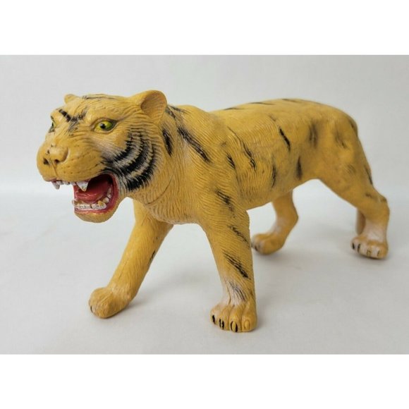 Vintage Imperial Plastic Bengal Tiger‎ Figure 1986 10" - Picture 1 of 7